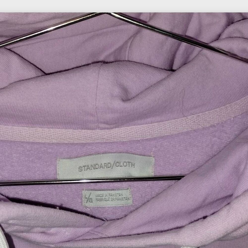 Standard Cloth Lavender Purple Relaxed Fit Pullover Hoodie Size Large Women Mens - Picture 6 of 9